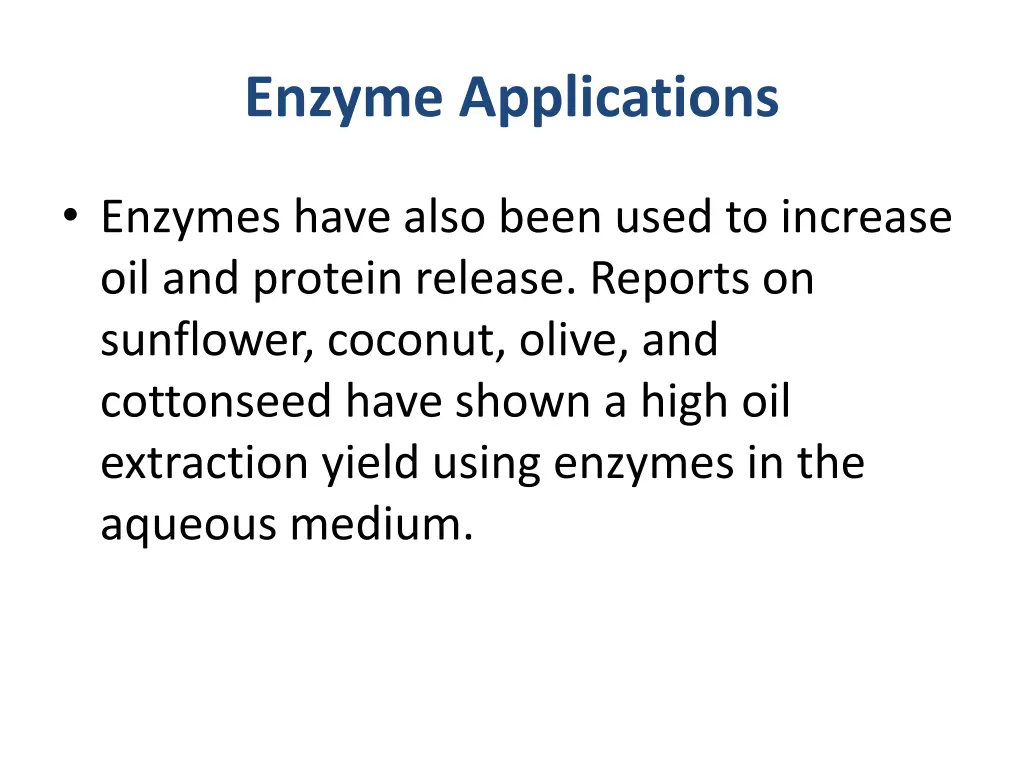 enzyme applications 2