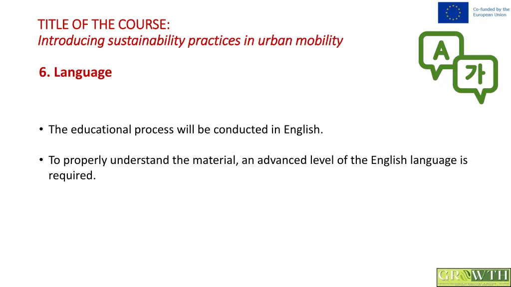 title of the course title of the course 6