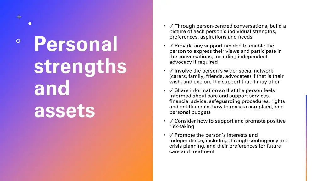 through person centred conversations build