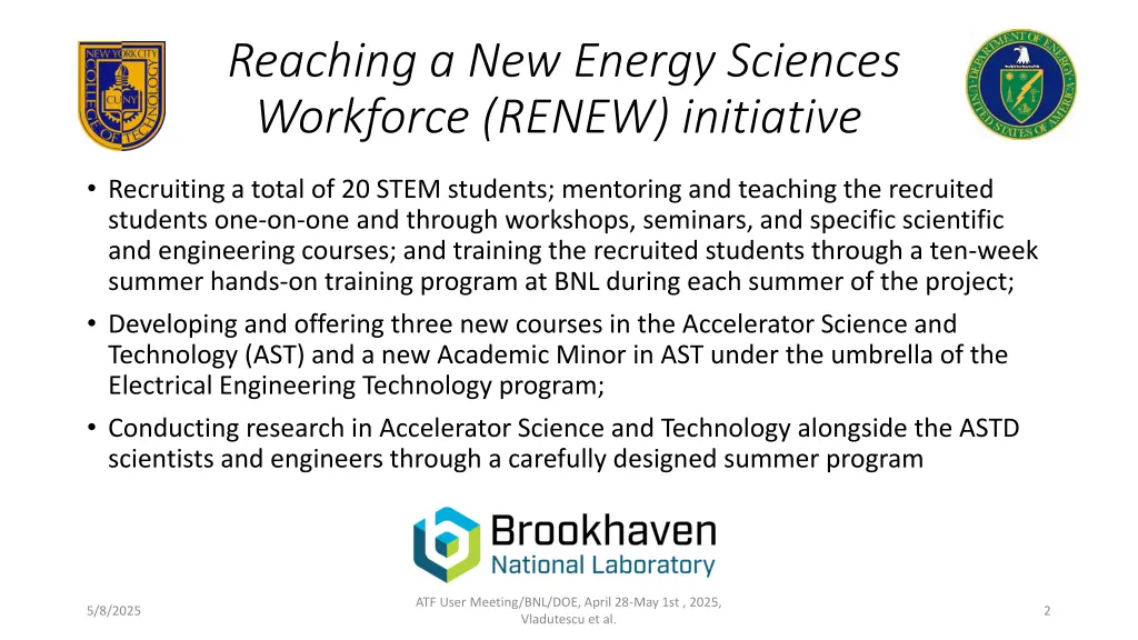 reaching a new energy sciences workforce renew