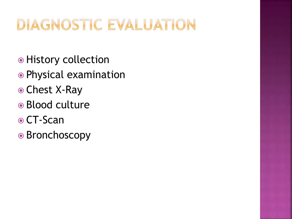diagnostic evaluation