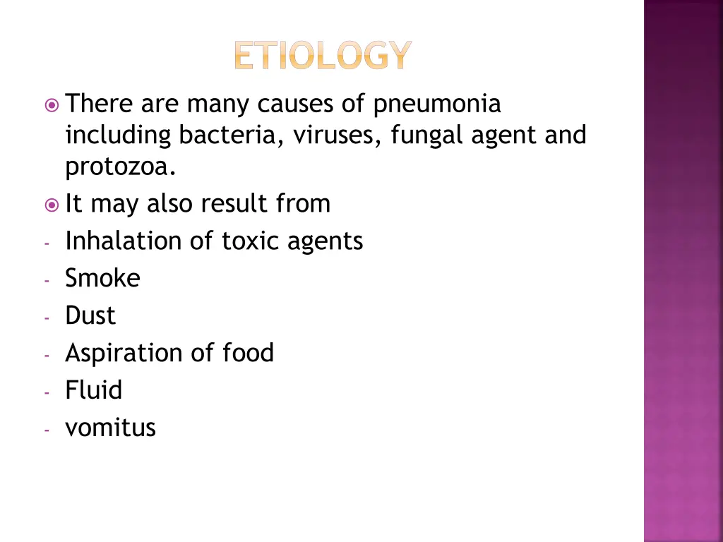 etiology