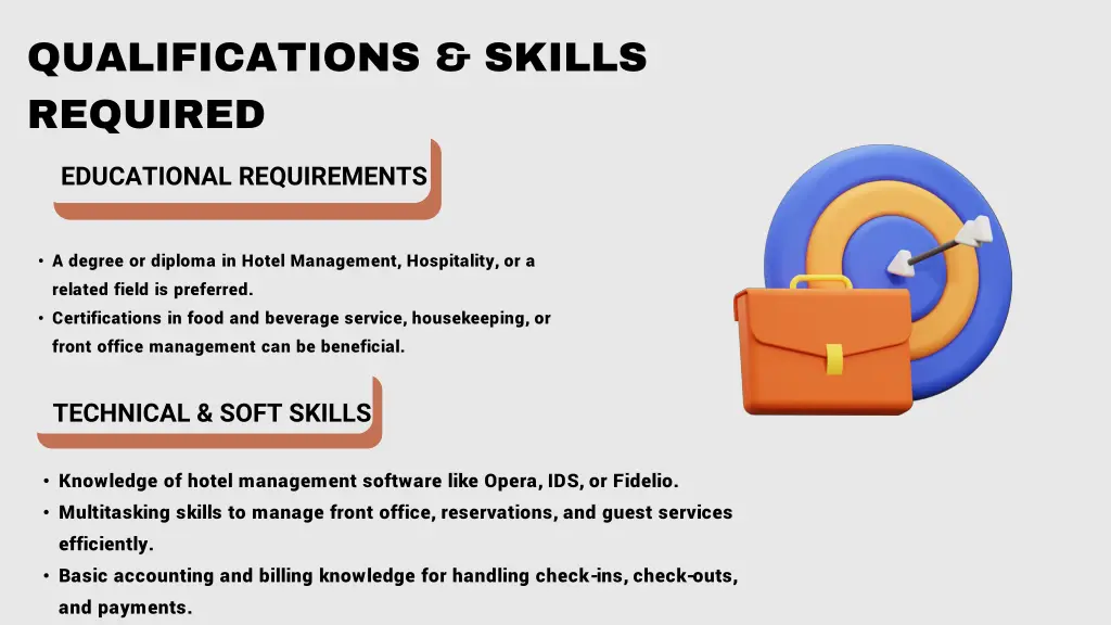 qualifications skills required
