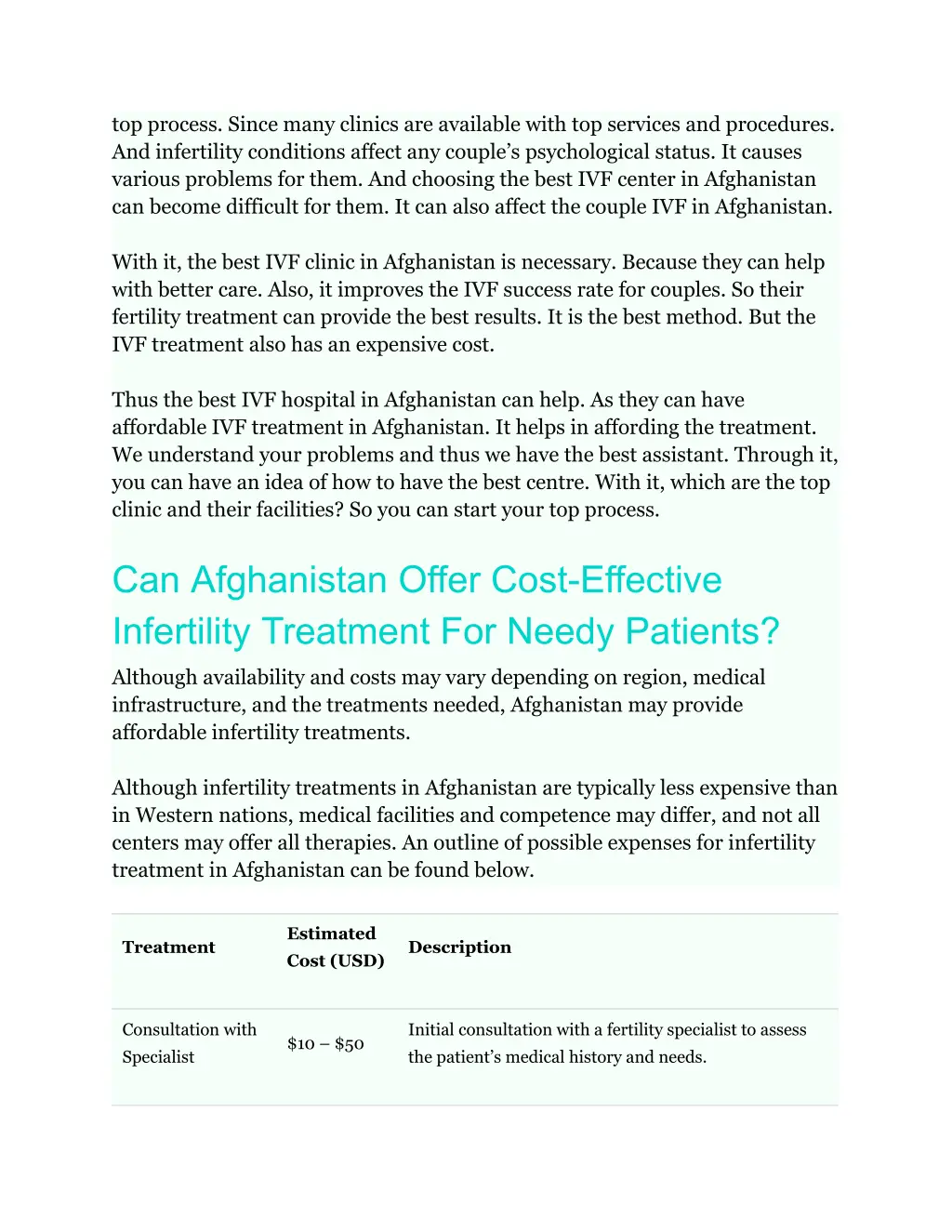 top process since many clinics are available with