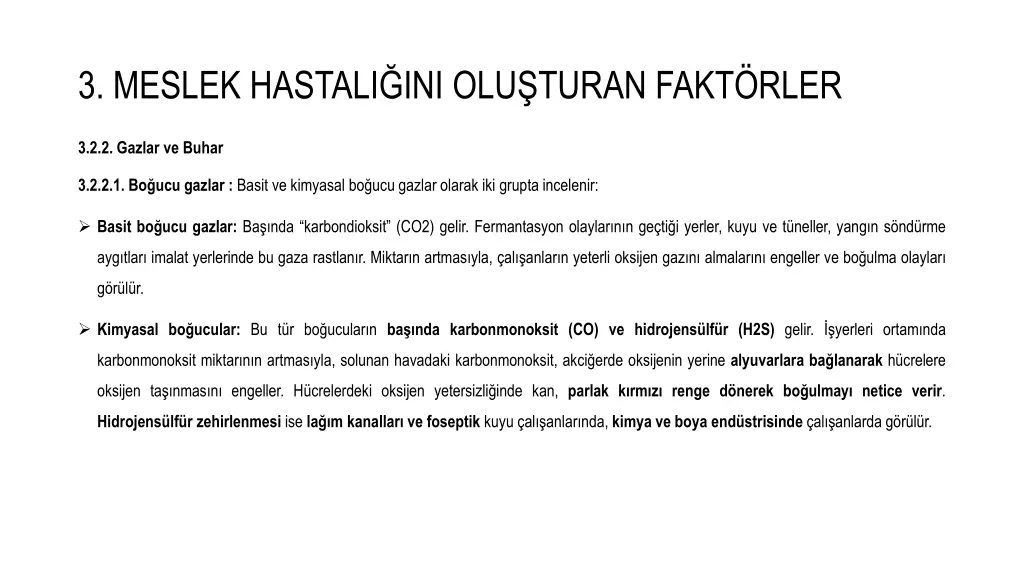 3 meslek hastali ini olu turan fakt rler 9