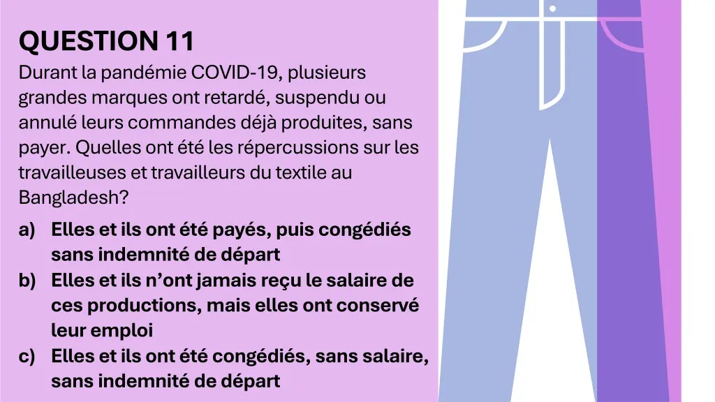 question 11 durant la pand mie covid 19 plusieurs