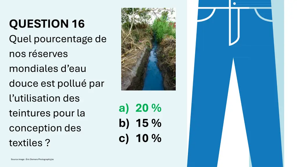 question 16 quel pourcentage de nos r serves 1
