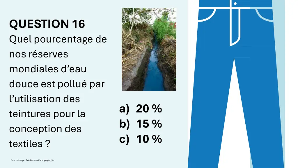 question 16 quel pourcentage de nos r serves
