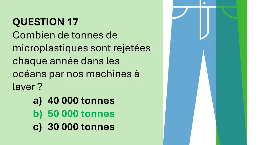 question 17 combien de tonnes de microplastiques 1