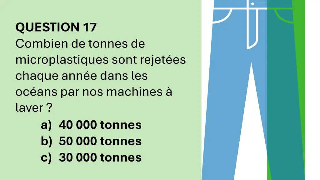 question 17 combien de tonnes de microplastiques