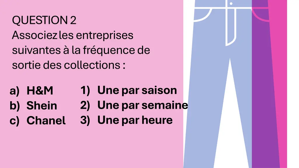 question 2 associez les entreprises suivantes