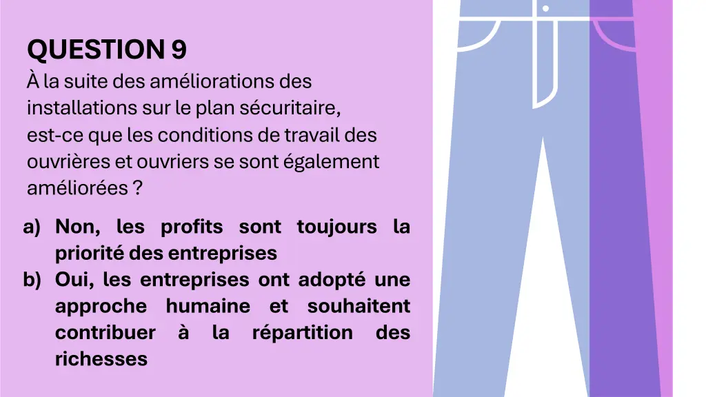 question 9 la suite des am liorations