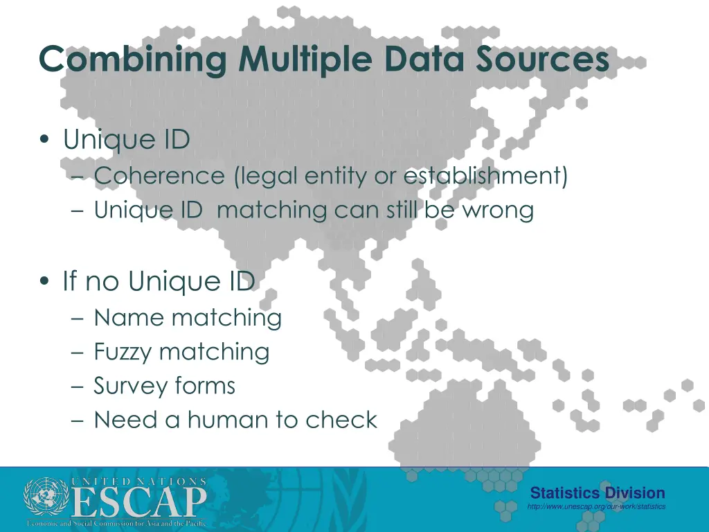 combining multiple data sources