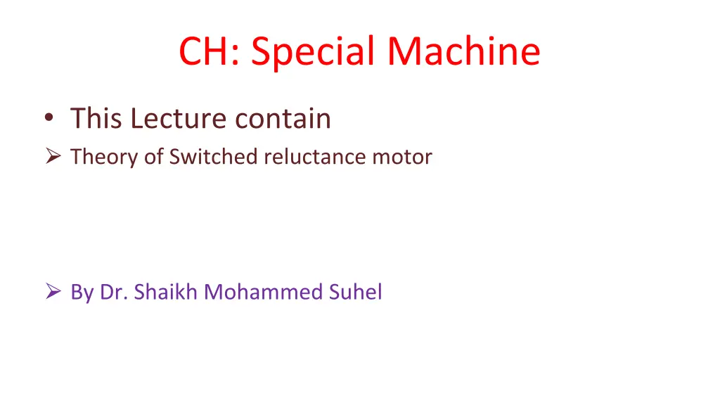 ch special machine