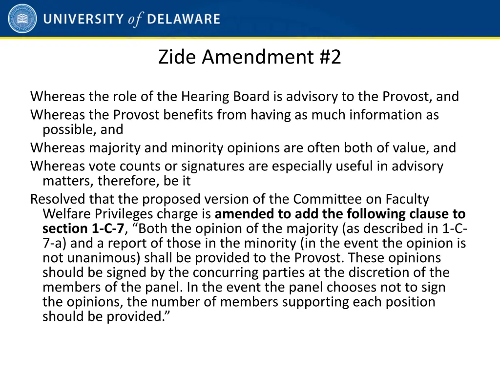 zide amendment 2 1