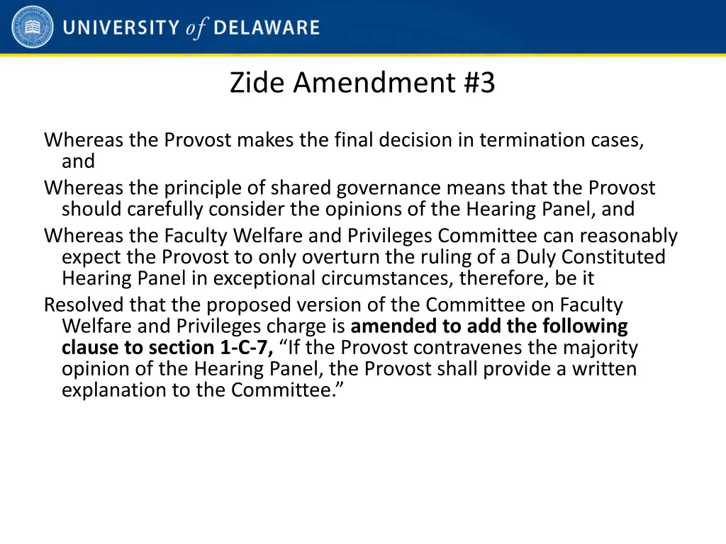 zide amendment 3 1