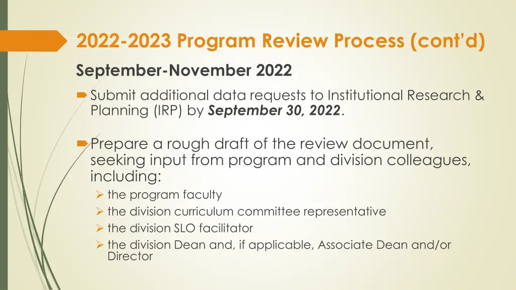 2022 2023 program review process cont d 1