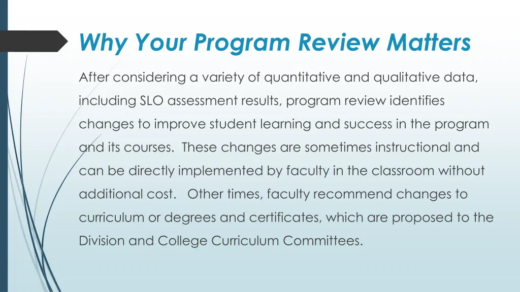 why your program review matters 1
