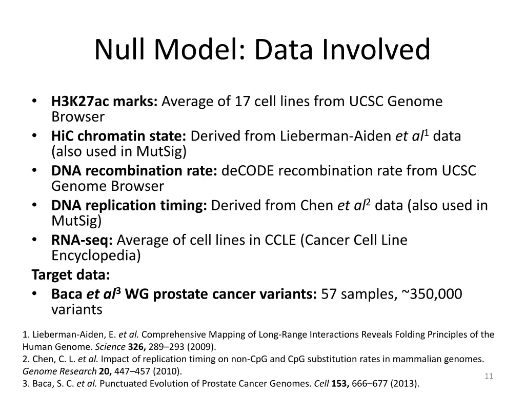 null model data involved 1