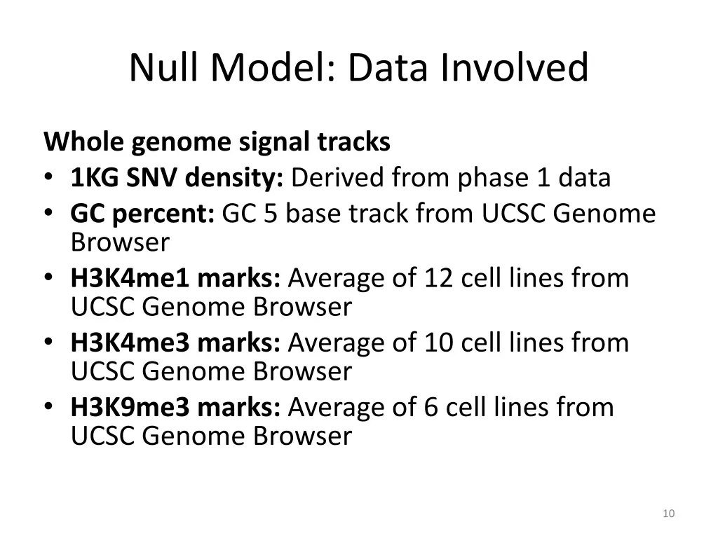 null model data involved