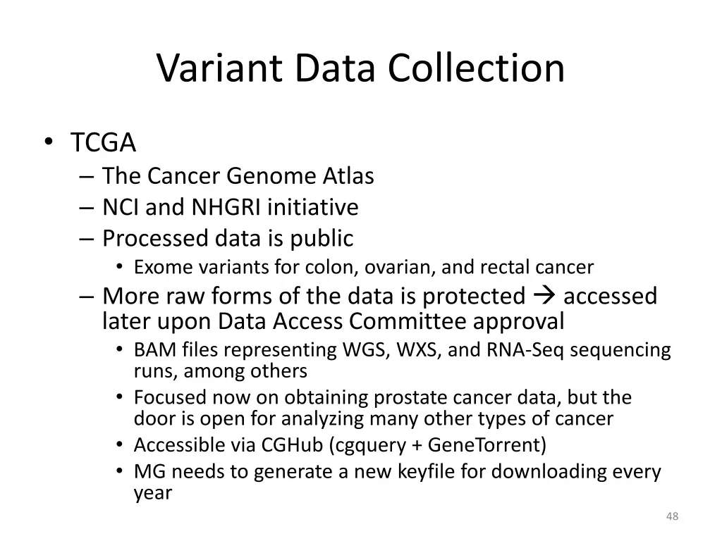 variant data collection 1