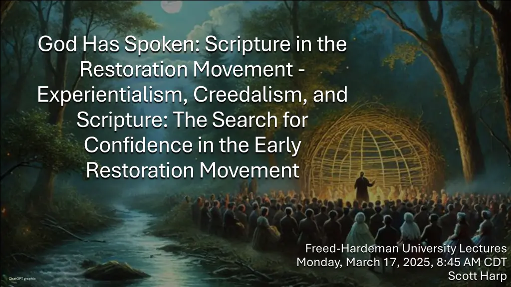 god has spoken scripture in the restoration