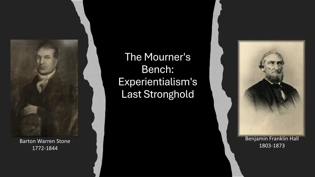 the mourner s bench experientialism s last