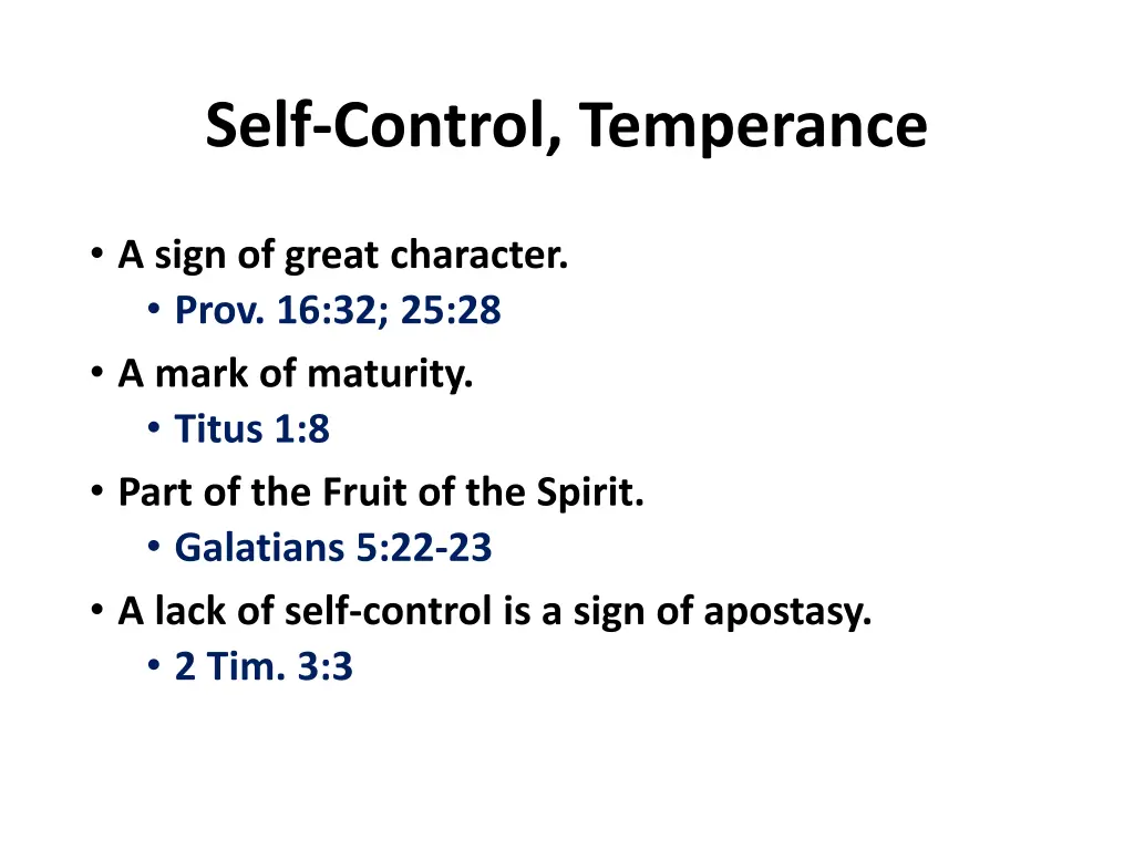 self control temperance 1