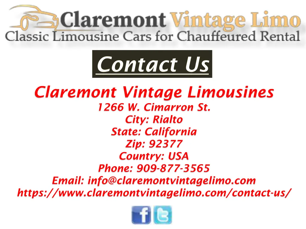 claremont vintage limousines 1266 w cimarron