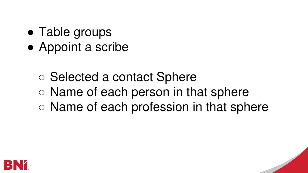table groups appoint a scribe 1