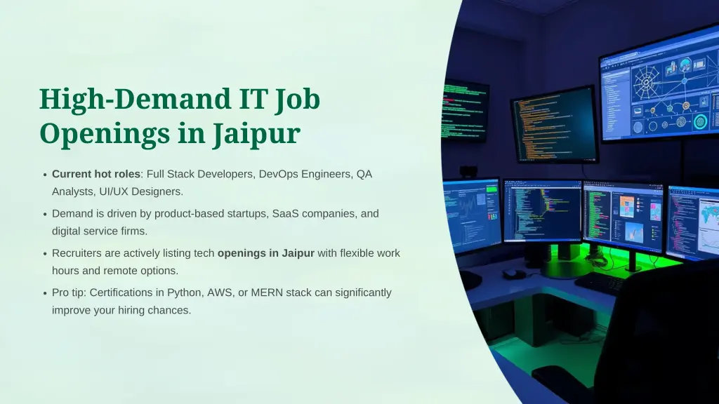 high demand it job openings in jaipur