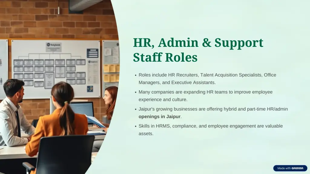 hr admin support staff roles