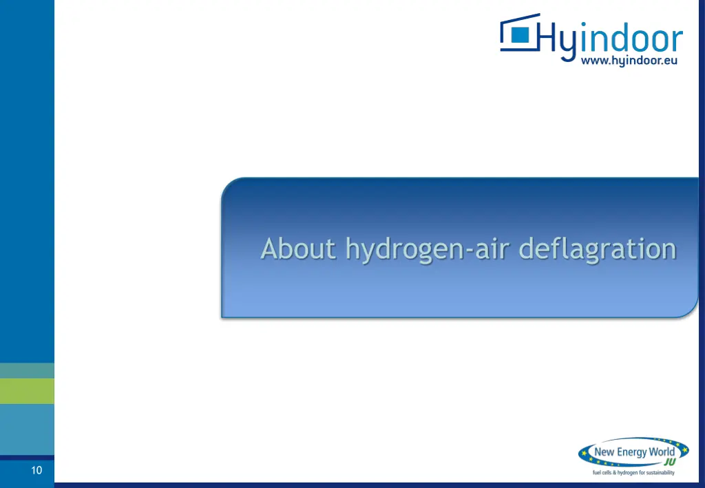 about hydrogen air deflagration