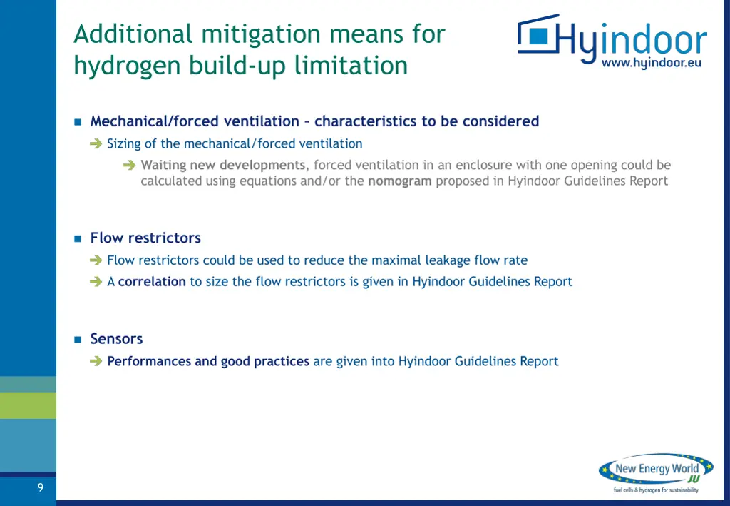 additional mitigation means for hydrogen build 1