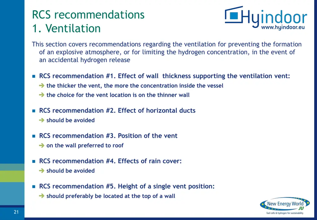 rcs recommendations 1 ventilation