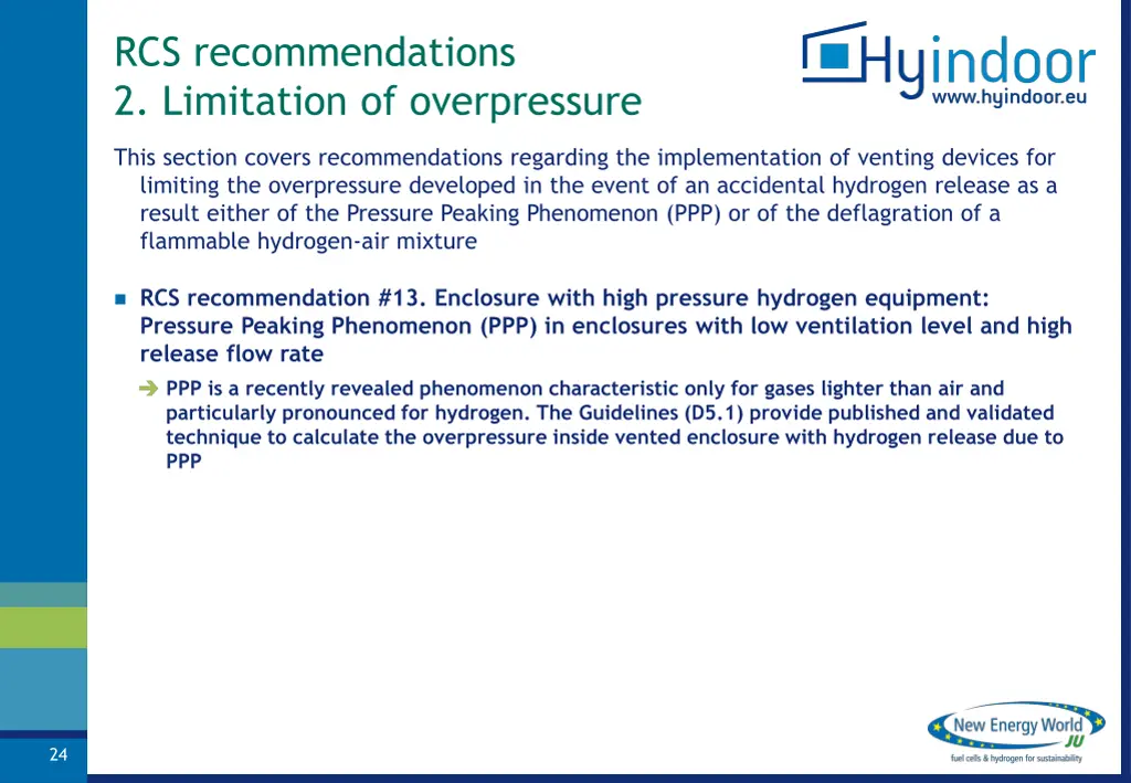 rcs recommendations 2 limitation of overpressure