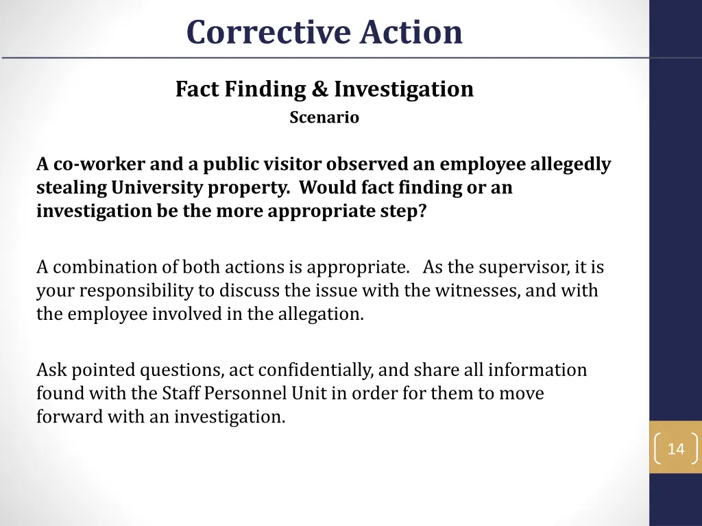 corrective action 11