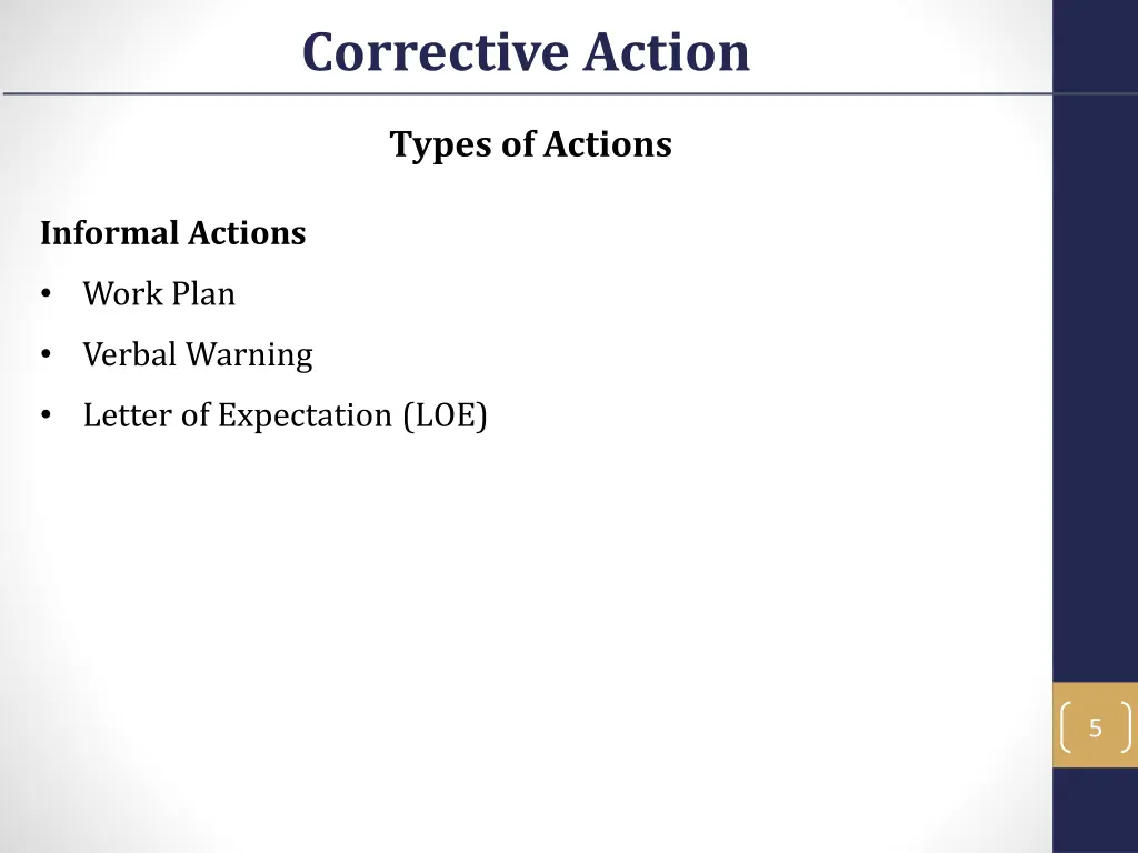 corrective action 2