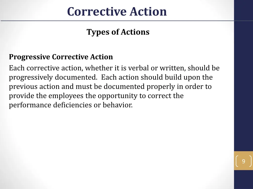 corrective action 6