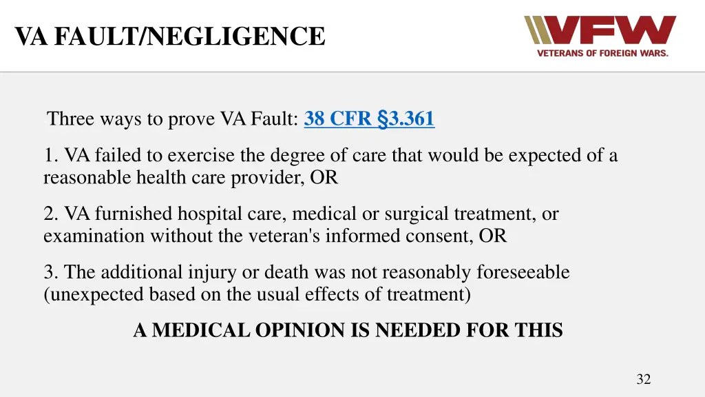 va fault negligence 1