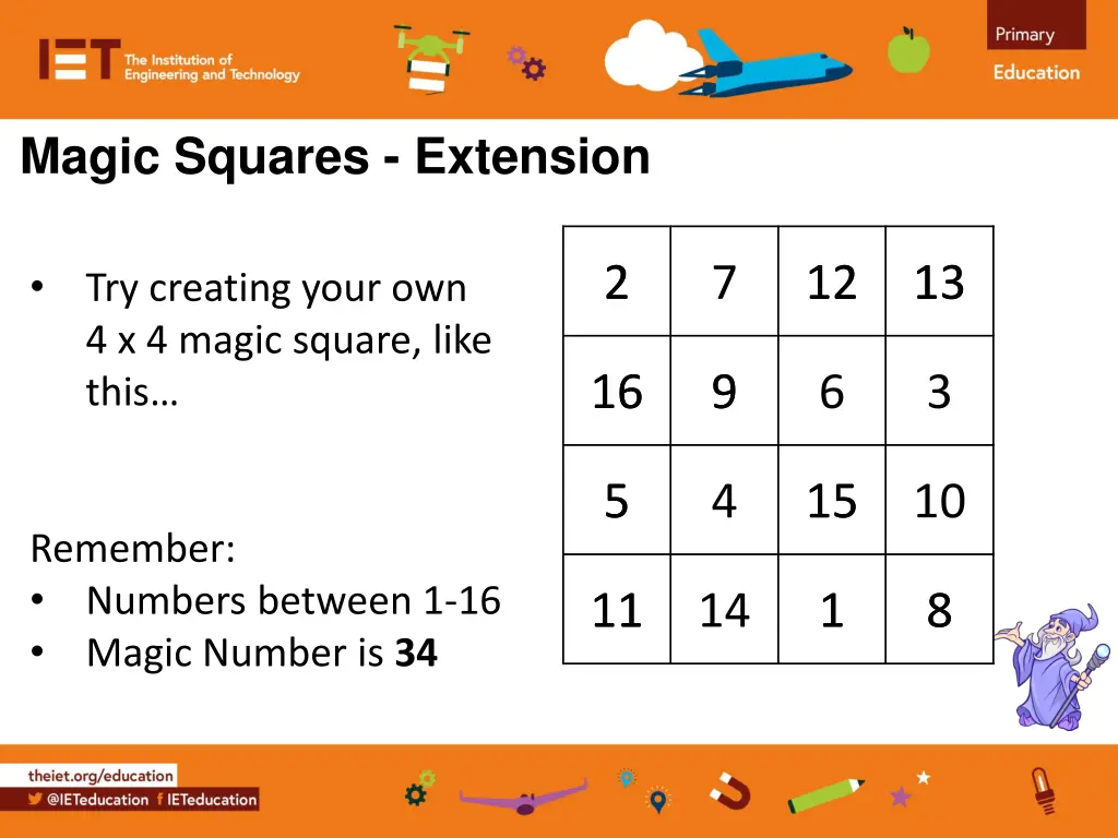 magic squares extension