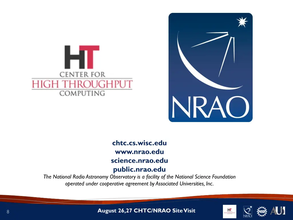 chtc cs wisc edu www nrao edu science nrao