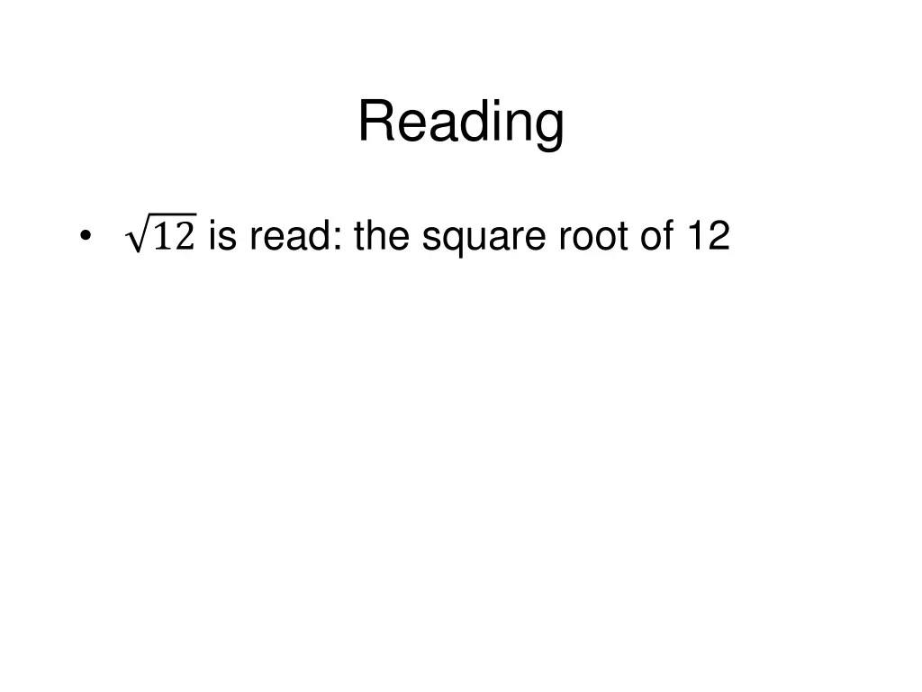 reading