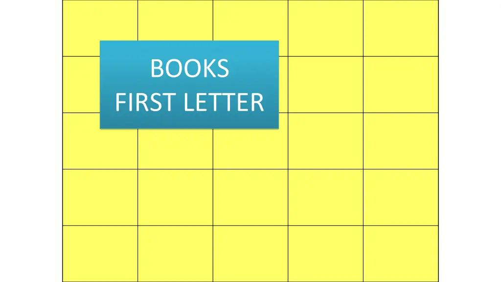 new testament magic square books first letter