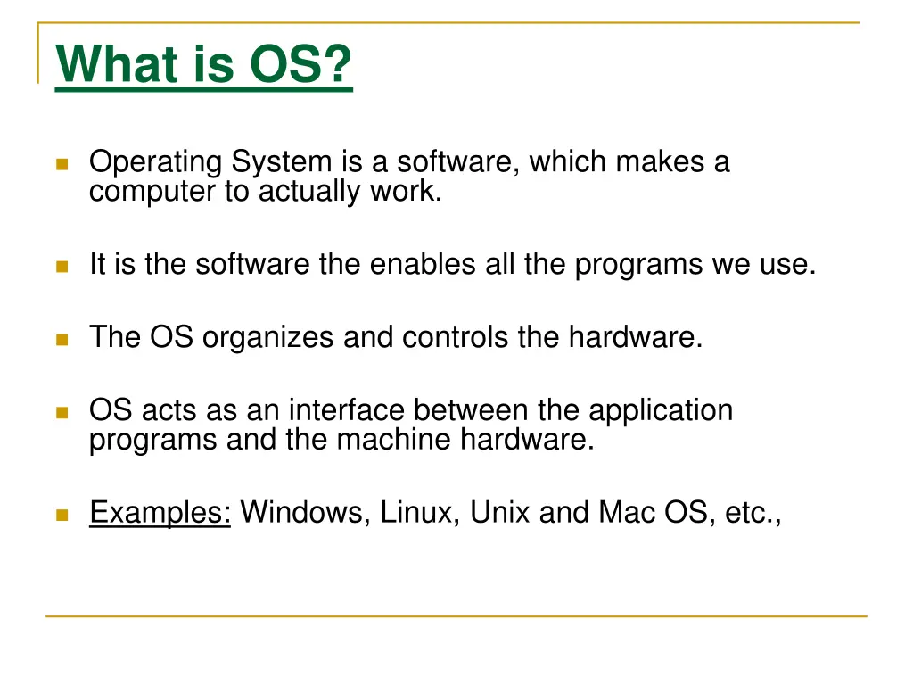 what is os