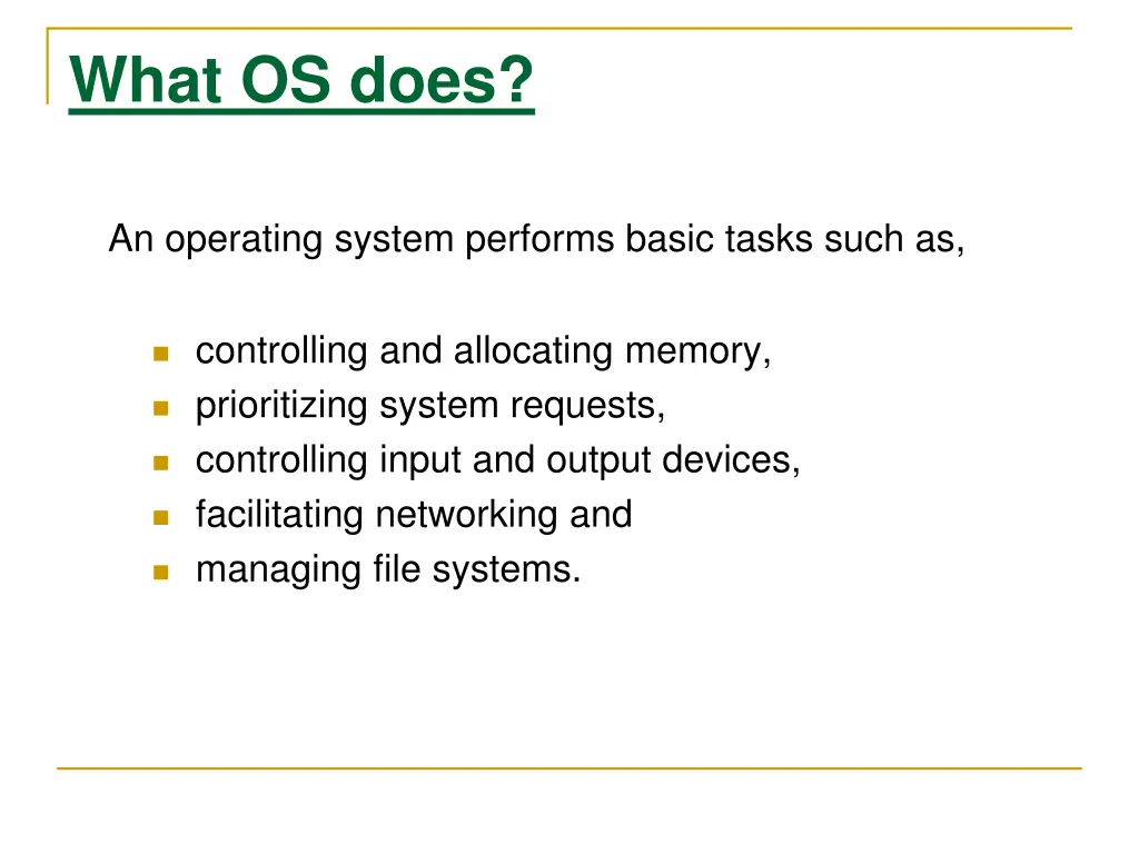 what os does