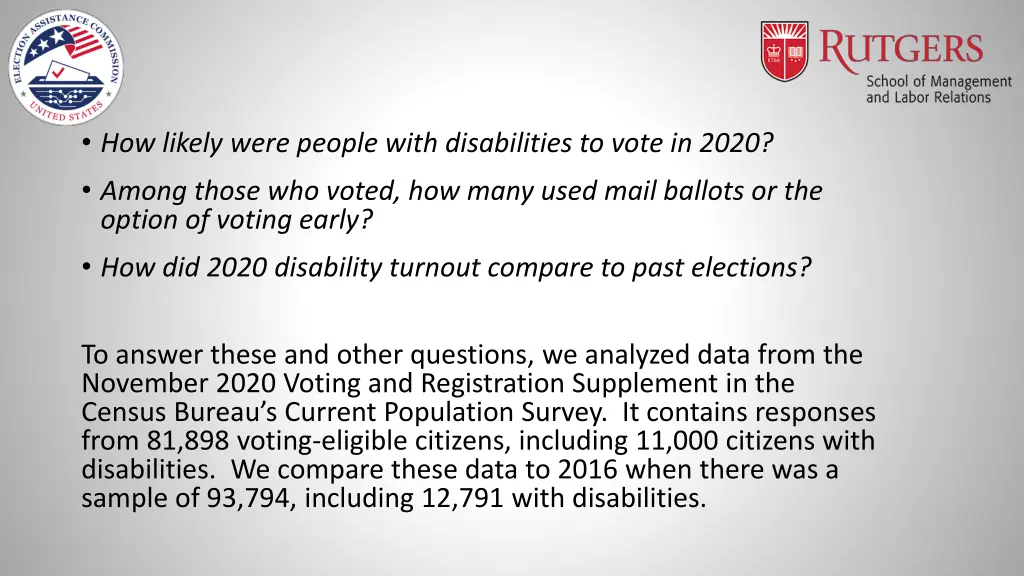 how likely were people with disabilities to vote