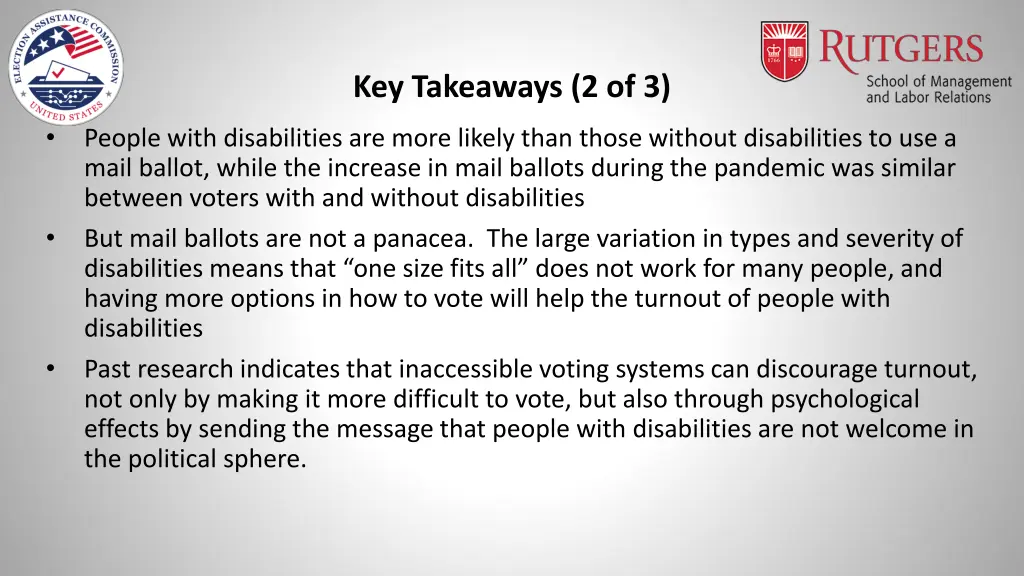 key takeaways 2 of 3