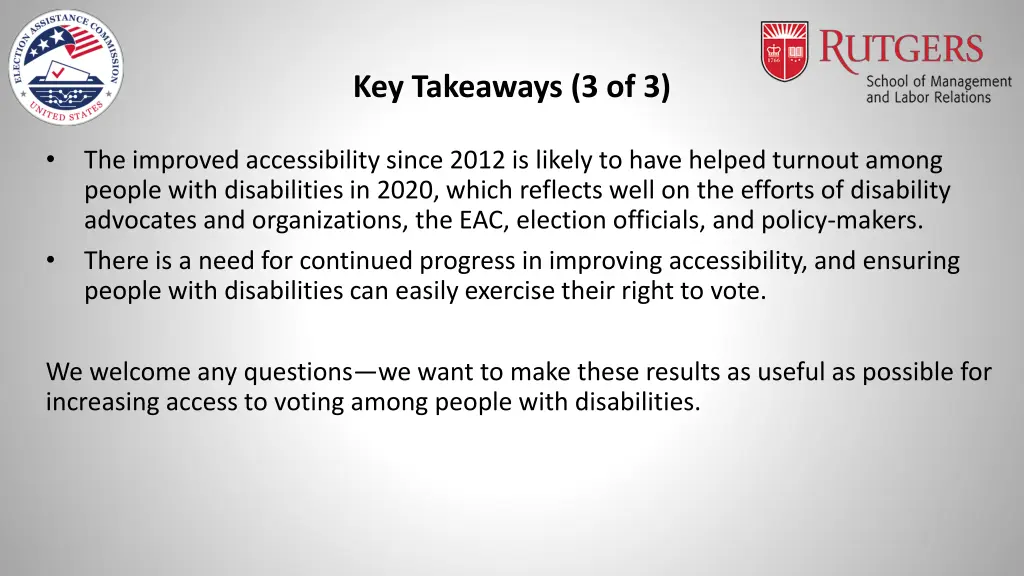 key takeaways 3 of 3