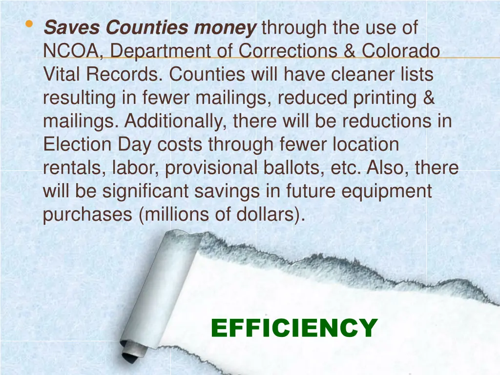 saves counties money through the use of ncoa